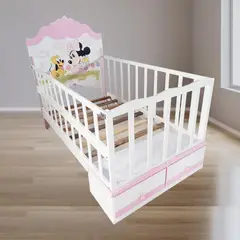 GENERICO - CAMA CORRAL DE PLAZA Y MEDIA CON REJAS DESMONTABLE