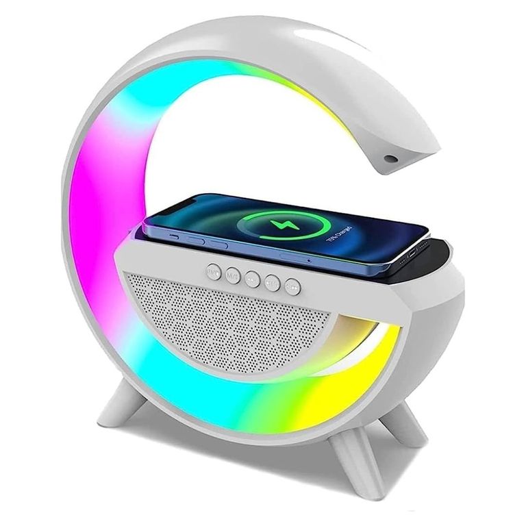 Parlante Lampara + Carga Inalambrica Tipo G