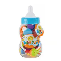 GENERICO - Juguete Biberon Con Sonajeros Molares Para Bebé Grande