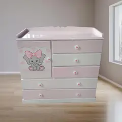 GENERICO - COMODA GRANDE ROSADO ELEFANTE