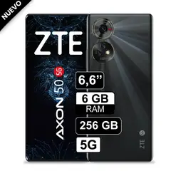 Celular BLADE AXON 50 6GB + 10GB VIRTUAL RAM 256GB NEGRO
