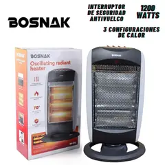GENERICO - Termoventilador Portátil BK512 3 niveles Gris