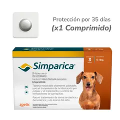 SIMPARICA - Comprimido para perros de 5 - 10 kg