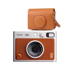 FUJIFILM - Camara instax Mini Evo Brown + Estuche