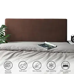 GENERICO - Funda para cabecera acolchada 120 x 80 cm cocoa