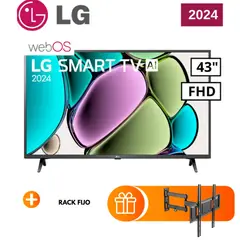 LG - TV 43 43LR6000PSA FHD SMART TV WEBOS + RACK FIJO