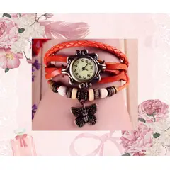 GENERICO - Reloj Pulsera Boho-Chic de Cuero pu