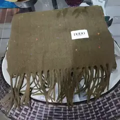 GENERICO - Bufanda versátil de versión coreana cálida para otoño e invierno con puntos de azúcar arcoíris