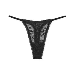 VICTORIA'S SECRET - Ropa Interior Tanga Victorias Secret Negro 54A2