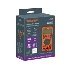 TRUPER - Multímetro Profesional True Rms Y Auto Rango Mut-50a - 100361