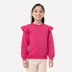 PIONIER - Polera Hoodie Franela Smayli1-S Niña