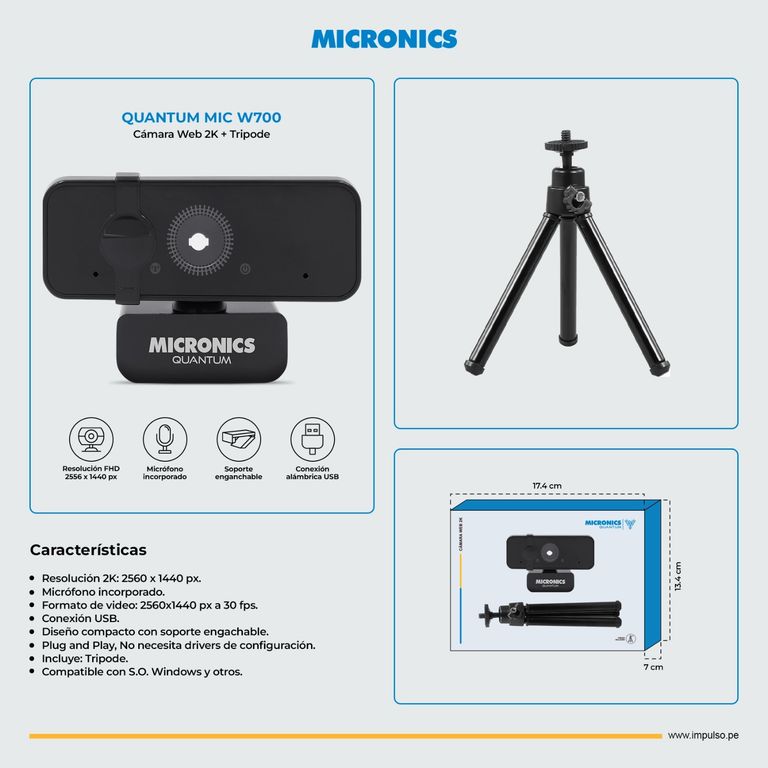 Camara Web 2K Quantum