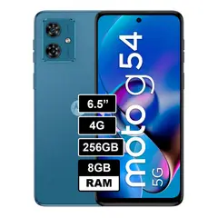 MOTOROLA - Celular Moto G54 8GB RAM 256GB Color Azul