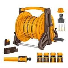 INGCO TOOLS - Juego de Carrete y Manguera + Accesorios Ingco