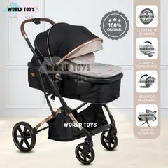 BABY - Coche Cuna Moisés de Lujo «SATURNO ULTRA» Beige