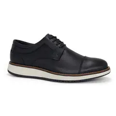 CONTERS - Zapatos Casuales De Cuero Hombre CLQ3-CI15 Negro