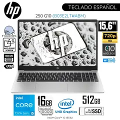 HP - Laptop 250 G10 Intel Core i5-1334U 16GB RAM 512GB SSD 15.6" HD - B03E2LT