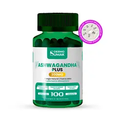 GENERICO - ASHWAGANDHA PLUS 100 CAP DERMO SUMAK + REGALO PASTILLERO