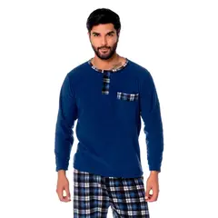 GENERICO - Pijama Micro Polar Azul Hombre