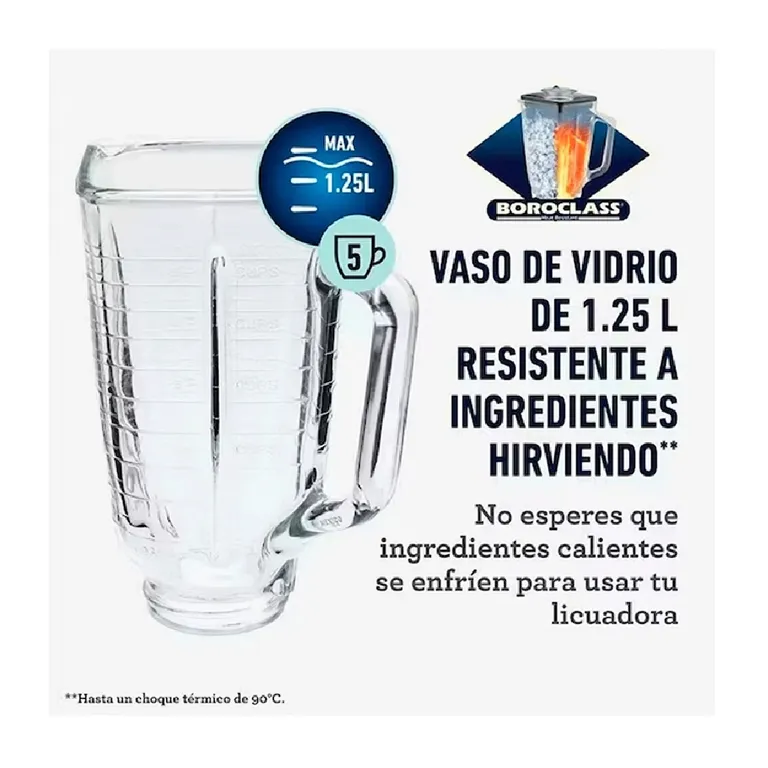 LICUADORA CLASICA BLST4655 1.25L 3 VELOCIDADES
