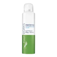 AVON - Desodorante aerosol para pies neutralizador de olores Foot Works