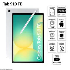 SAMSUNG - Tablet Galaxy Tab S10 FE 10.9 pulg. WUXGA 256GB 12GB RAM - Plata