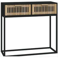 STARHOME - Arrimo Recibidor Consola Zeta Negro 110 cm