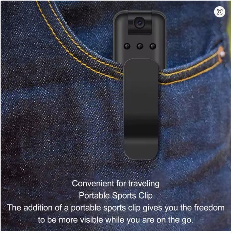 Mini Cámara Espía de Bolsillo 1080P Full HD con WiFi y Visión Nocturna