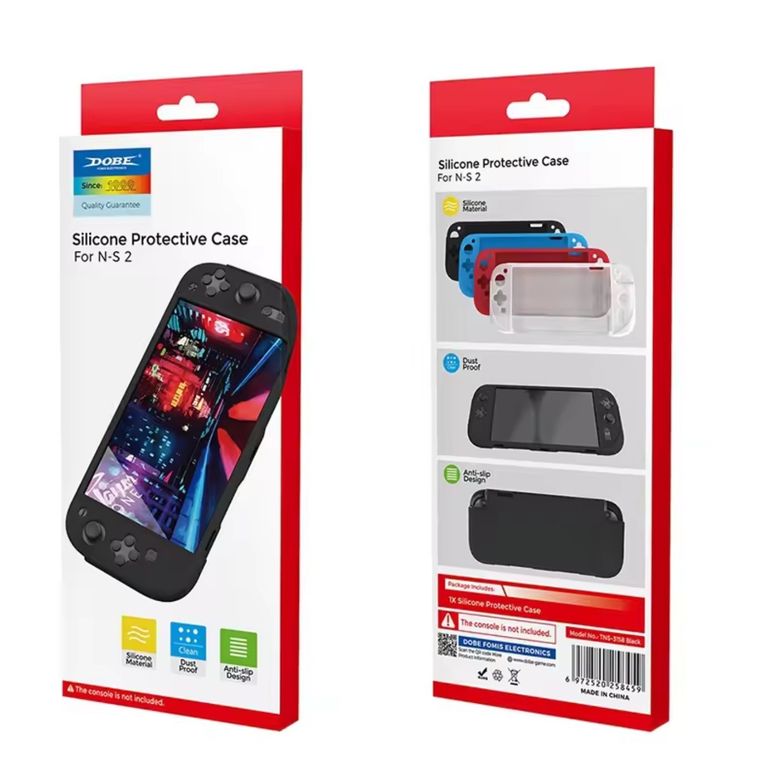 Protector Nintendo Switch 2 Case Funda Silicona - Negro