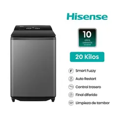 HISENSE - Lavadora Automatica Wt3I2023Ut 20K Grafito