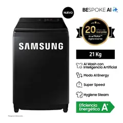 SAMSUNG - Lavadora Automatica Wa80F21B9Bpe 21K Negro