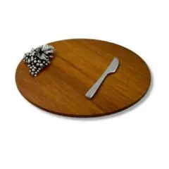 ARGENTARIA - Tabla de Queso 18cm Uva Chica PlaquéMadera