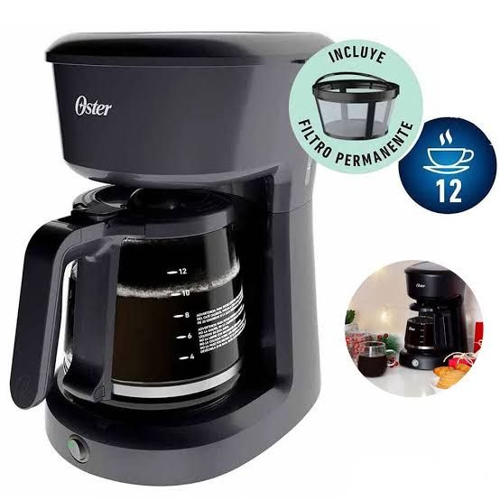 Cafetera 12 tazas con filtro permanente BVSTDCS12B