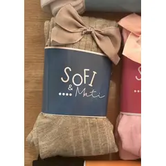 GENERICO - Pantimedias con lazo Sofi y Mati para niñas
