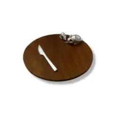 ARGENTARIA - Tabla de Queso 20cm Ratones - PlaquéMadera