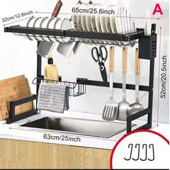 GENERICO - ESCURRIDOR DE PLATOS DE COCINA DE 65 CM