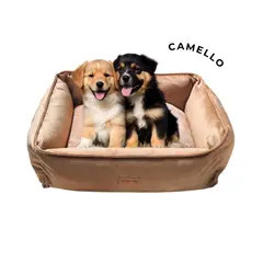GENERICO - Cama Abrigadora Reversible de Felpa para Mascotas L Camello