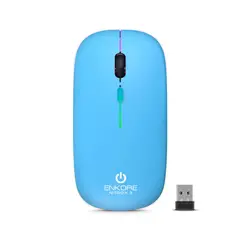 ENKORE - Mouse Inalámbrico 3 en 1 Nitrox 3 ENK-M205-3B Turqueza