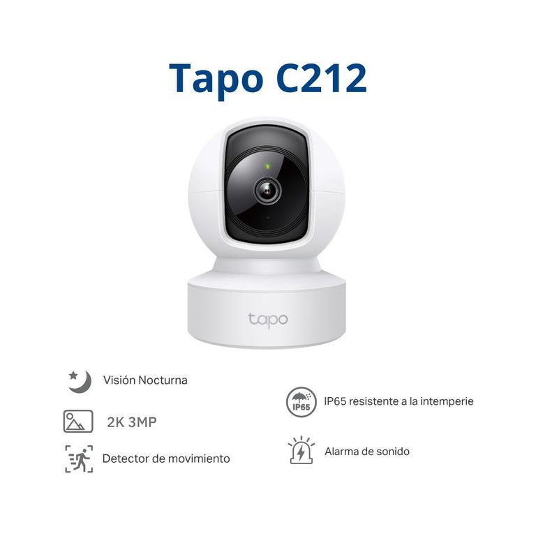 Kit de 2 Cámara de seguridad Tapo C212 2K WIFI y RJ45 para interiores - Tp-Link