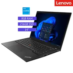 LENOVO - Laptop Reacondicionada Thinkpad T14s -Core i5 10ma - 8GB RAM - 256GB SSD - Negro