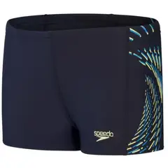 Speedo - Traje de Baño Niño Plastisol Placement AquiaShort NavyGreen