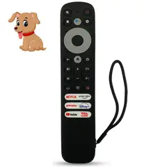 SIKAI - Funda de Silicona Cerrada para Control Remoto TCL RC902V - Negro