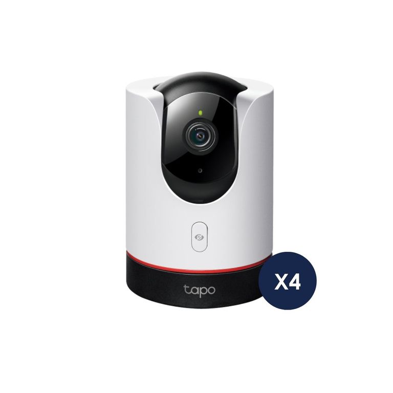 Kit de 4 Cámara de seguridad Wi-Fi para interiores 2K Tapo C225 - Tp-Link