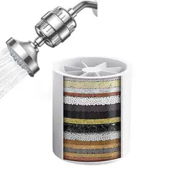 ASDAGI - Repuesto de Filtro Ducha Plateado - 01 Unidad