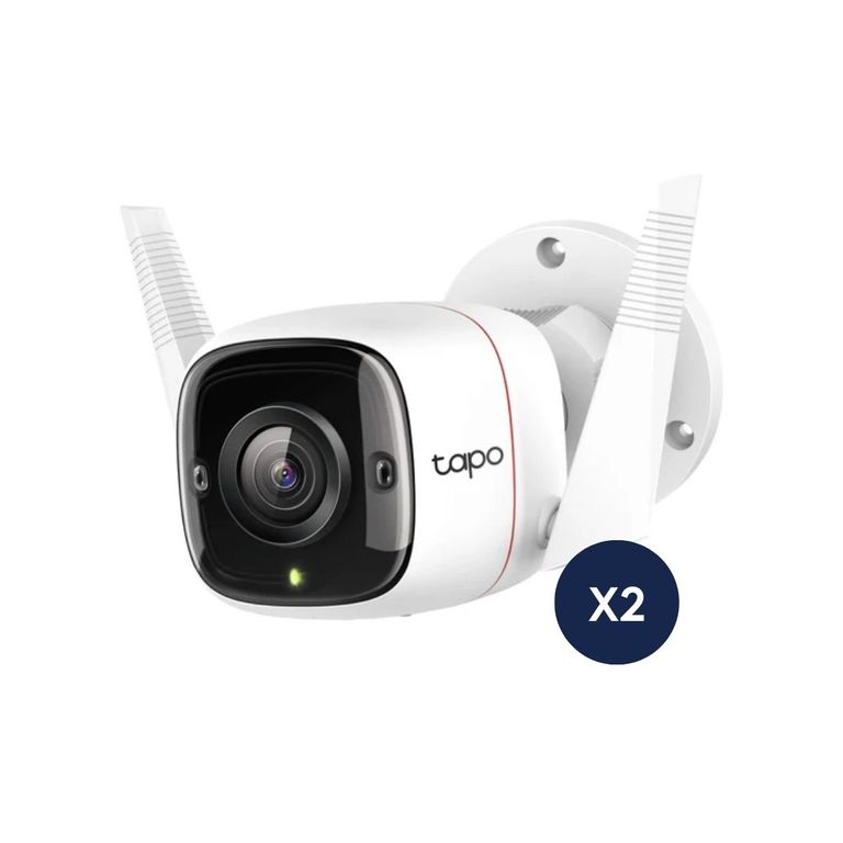 Kit de 2 Cámara de seguridad TP-Link Tapo C310 2K para exteriores con resolución