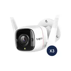 TP LINK - Kit de 3 Cámara de seguridad TP-Link Tapo C310 2K para exteriores con resolución