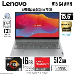 LENOVO - Laptop V15 G4 AMN AMD Ryzen 5-7520U 16GB RAM 512GB SSD 15.6" FHD Free Dos - 82YU00XYLM