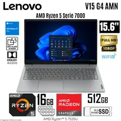 LENOVO - Laptop V15 G4 AMN AMD Ryzen 5-7520U 16GB RAM 512GB SSD 15.6" FHD - 82YU00XYLM