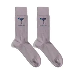 BILLY BROWN - Medias Cocktail Club Blank Pink Coloridos con Diseño, Unisex, 1 Par