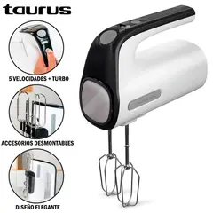TAURUS - Batidora de Mano STATION INOX Blanco